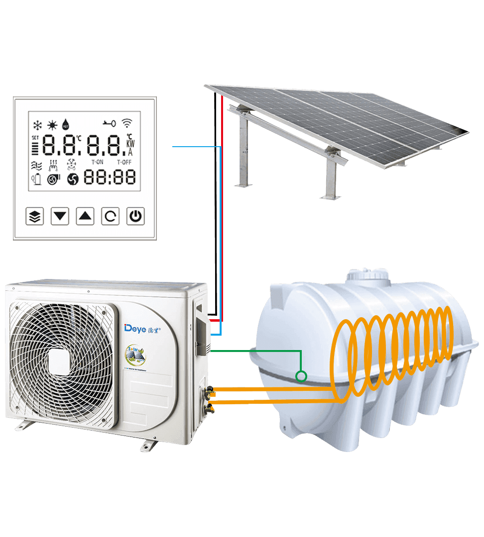Hybrid ACDC Solar Air Water Cooler 