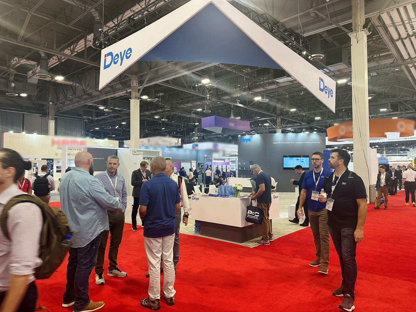 Deye showcased its C＆I application energy storage solutions at RE+ 2023