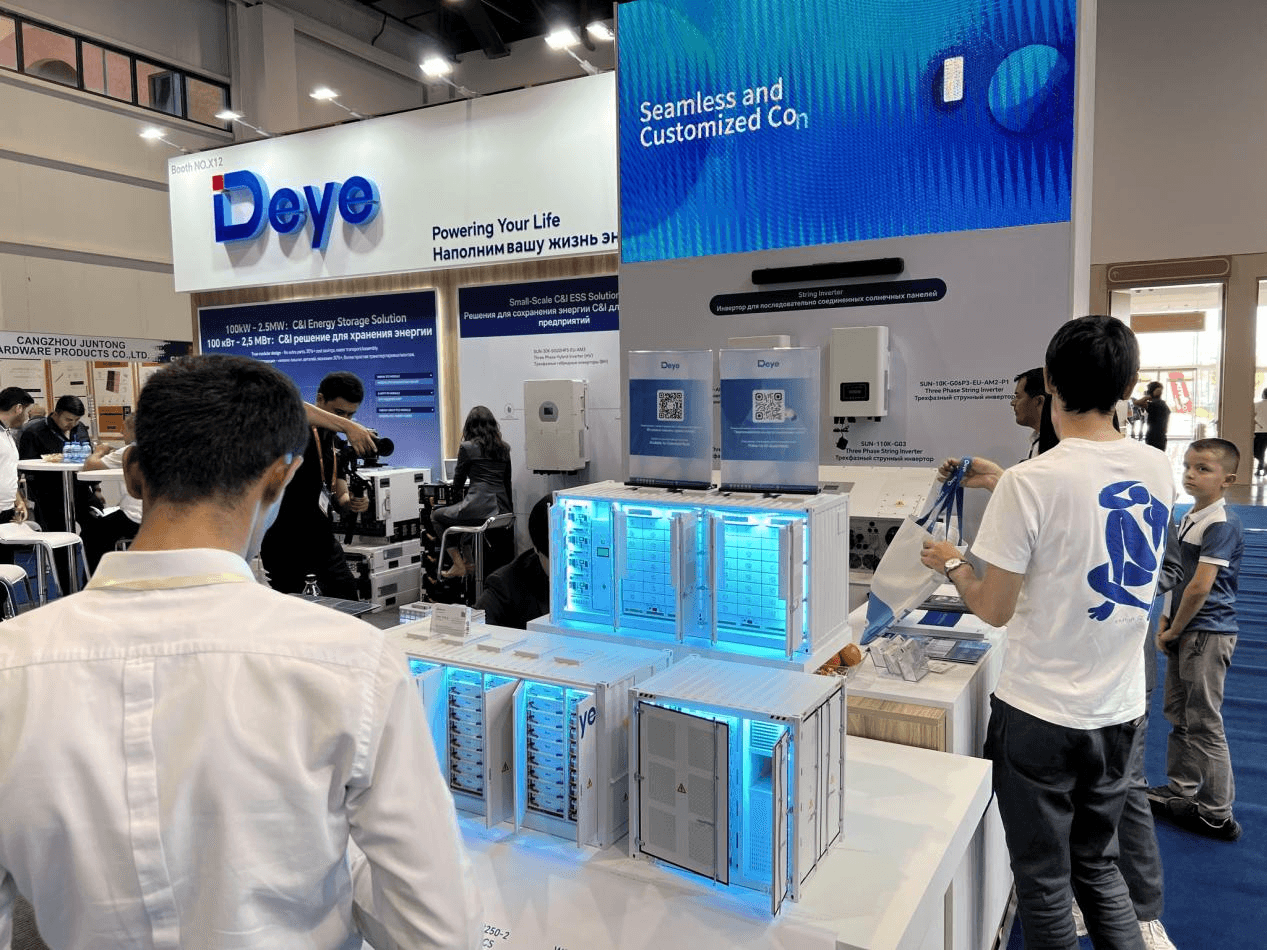 Deye's Multi-Scale ESS Systems Shine at Power Uzbekistan